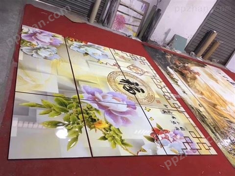 广州润彩自动测高防撞金属标牌uv打印机