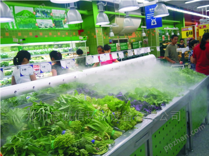 蔬菜保鲜加湿器 超市喷雾加湿系统
